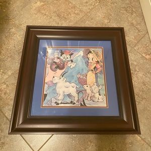 Vintage 1989 Betty boop framed art